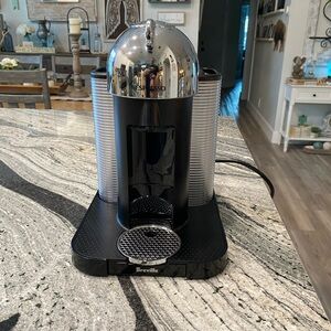 Nespresso Chrome Vertuo Vertuoline By Breville Deluxe Espresso Maker Machine
